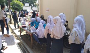 Gebyar Vaksinasi Tanjungsari Diserbu Siswa SMP
