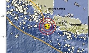 Gempa Sumur Banten Berkekuatan 6,7 Guncangannya sampai Jakarta dan Tasikmalaya