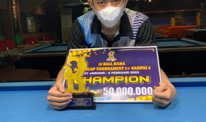 Putra Saribumi Menangi Turnamen Billiard Nasional, Raih Total Hadiah Rp 50 Juta