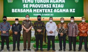 Menag Yaqut Berkunjung ke Tokoh Agama Riau