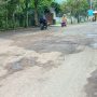 Jalan Menuju Kampung Toga Berlubang, Ganggu Mobilitas Pengunjung