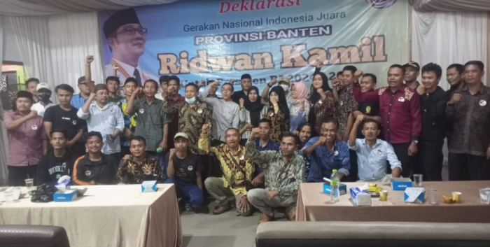 Gerakan Nasional Indonesia Juara Deklarasi Ridwan Kamil Capres 2024