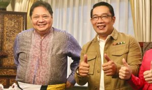 Airlangga Dikunjungi Ridwan Kamil, Singgung Dukungan Maju Pilpres 2024