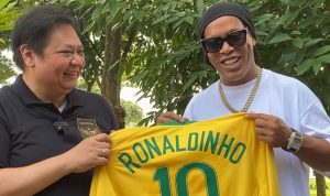 Bertemu Airlangga Hartarto, Ronaldinho Bercerita Masa Lalu