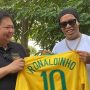 Bertemu Airlangga Hartarto, Ronaldinho Bercerita Masa Lalu