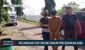 Oknum, kecanduan Judi Online PNS Di Lampung Jadi Pengedar Narkoba