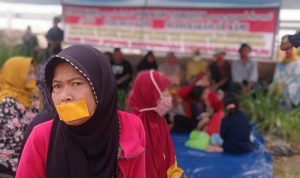 Demo Satker, Petani Mogok Makan, Tuntut Ganti Rugi Lahan Garapan