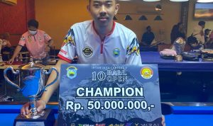 Billy Kembali Raih Juara 1 Pertandingan Billiar di Yogyakarta