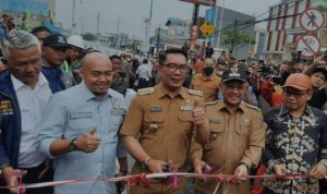 FOTO SOLUSI: Gubernur Jawa Barat Ridwan Kamil meresmikan Underpass Dewi Sartika, sebagai pengurai kemacetan.