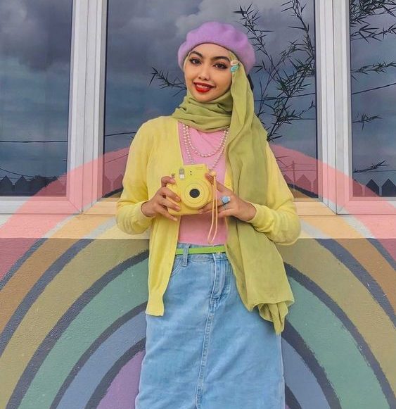 Inspirasi Warna Jilbab Yang Cocok Dengan Baju Warna Hijau Muda