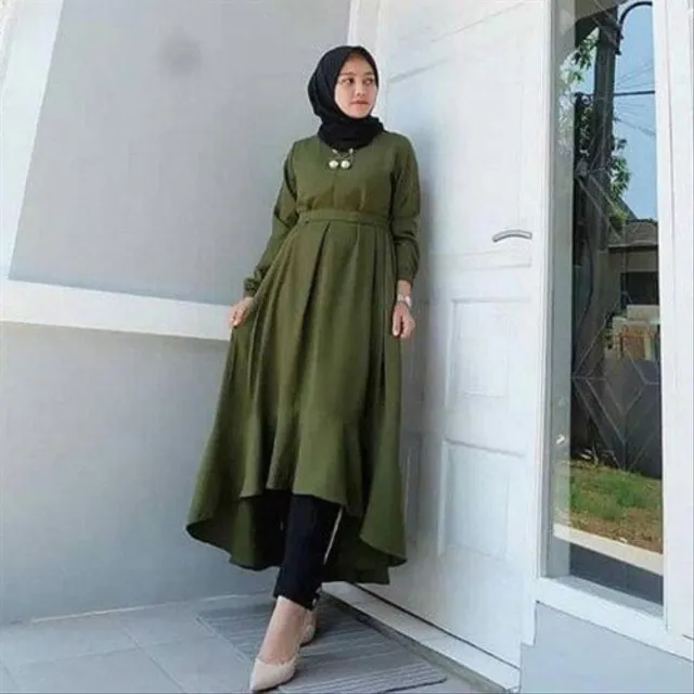 Intip Baju Hijau Daun Cocok Dengan Jilbab Warna Apa?