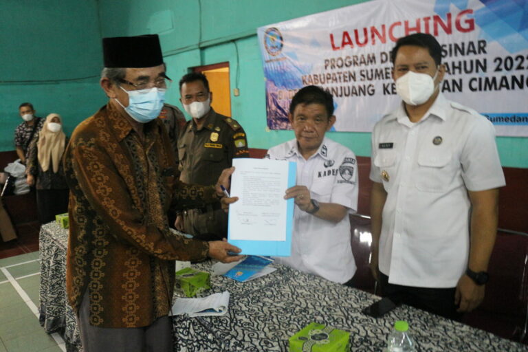 Kepala BNN Kabupaten Sumedang launching Desa Bersinar.
