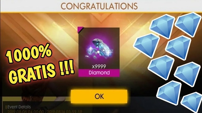 Cara Top Up FF Gratis, 720 Diamond Free Fire Untuk Kamu!