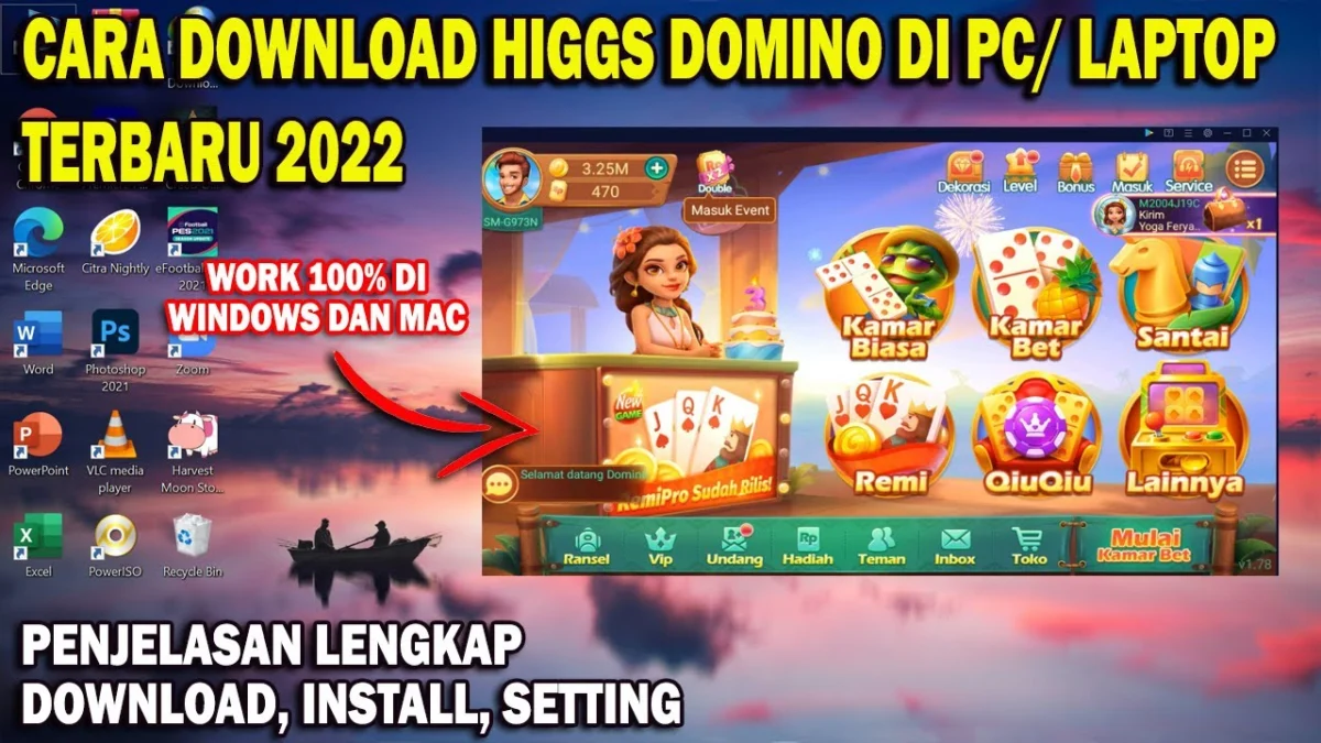 Download Higgs Domino RP Original For PC Windows 7 Sampai 10