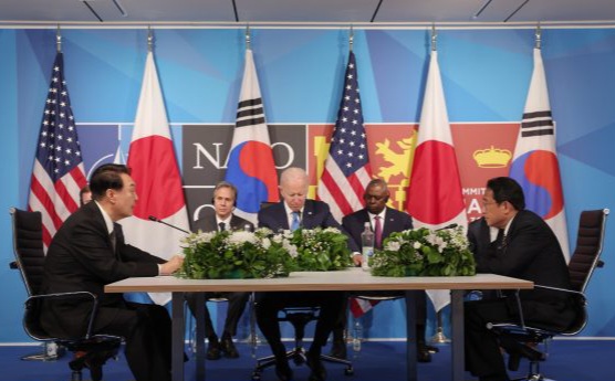 Kerjasama Trilateral Jepang-Korea Selatan-AS Meningkat Drastis Tahun 2023.