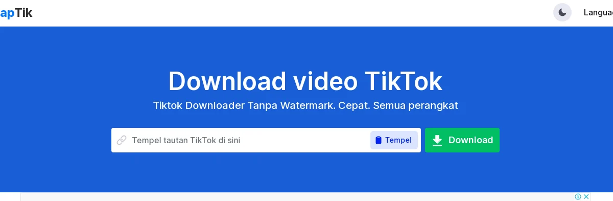 Snaptik: Tempat Download Video TikTok Tanpa Watermark
