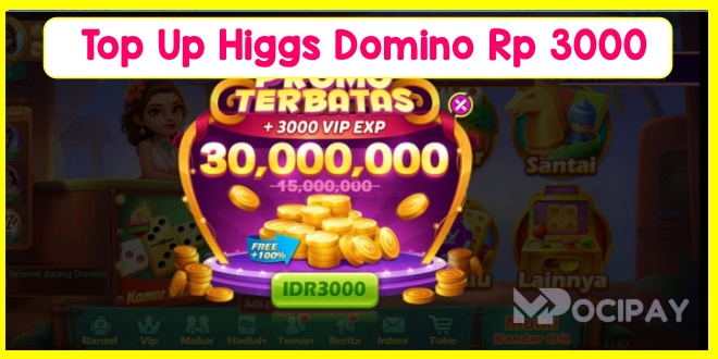 Ini 6 Cara Top Up Higgs Domino 3000 via Pulsa Telkomsel & Semua Operator