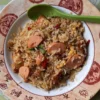 Resep Nasi Goreng Spesial Sosis dan Daging Ayam