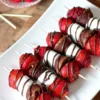 Resep dan Cara Membuat Strawberry Brownie Kabobs
