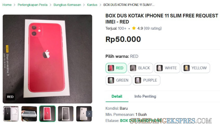 Box Original IPhone 11 Hilang Ketika Mau Menjualnya? Yuk Pilih Pilih Box Original IPhone 11 DISINI