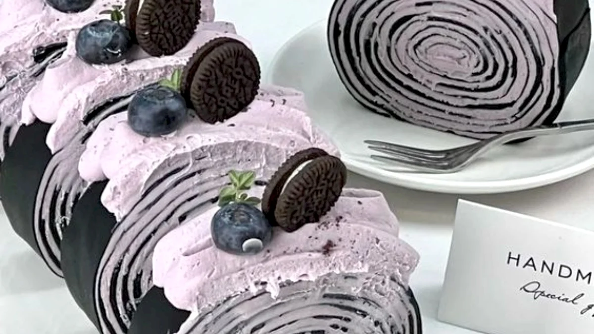 Resep Roll Cake Crepes Oreo yang Menggugah Selera Dessert Cantik yang Manisnya Pas