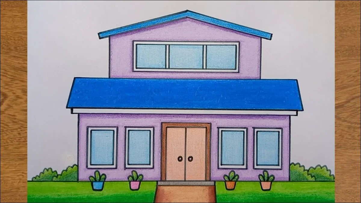 Beginilah Cara Menggambar Rumah Yang Mudah Dan Simple