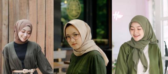7 Warna Jilbab yang Cocok Dengan Baju Warna Army