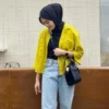 Empat Rekomendasi Outfit Baju Warna Kuning Lemon Dengan Hijab