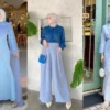 Inilah Warna Jilbab Yang Sangat Cocok Dengan Outfit Biru Muda!