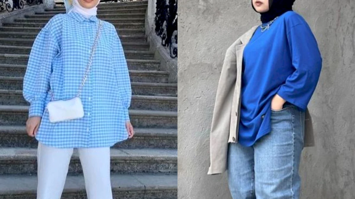 20+ Referensi Warna Jilbab yang Cocok Dengan Baju Warna Biru