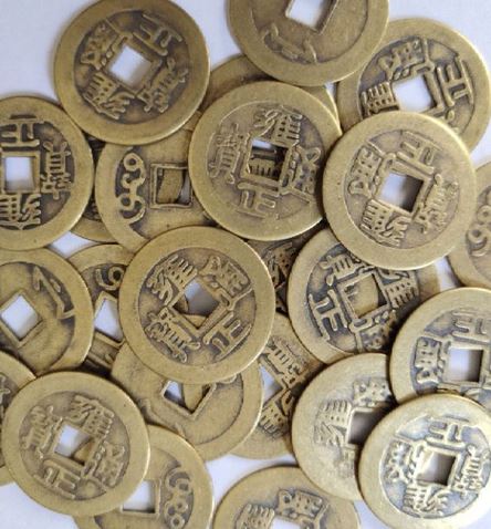 Uang Kuno Cina Koin Gobog Cina Susun 3 Keberuntungan