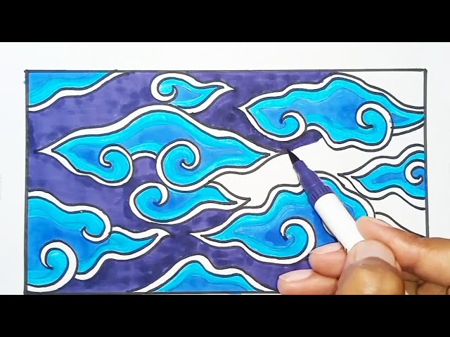 Cara Menggambar Batik Mega Mendung dengan Mudah sebagai Wujud Menghormati Karya Budaya yang Indah