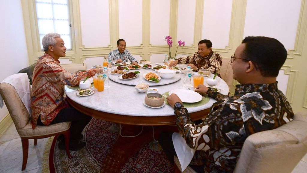 Presiden Jokowi Lunch Bareng Tiga Capres: Suasananya Hangat!