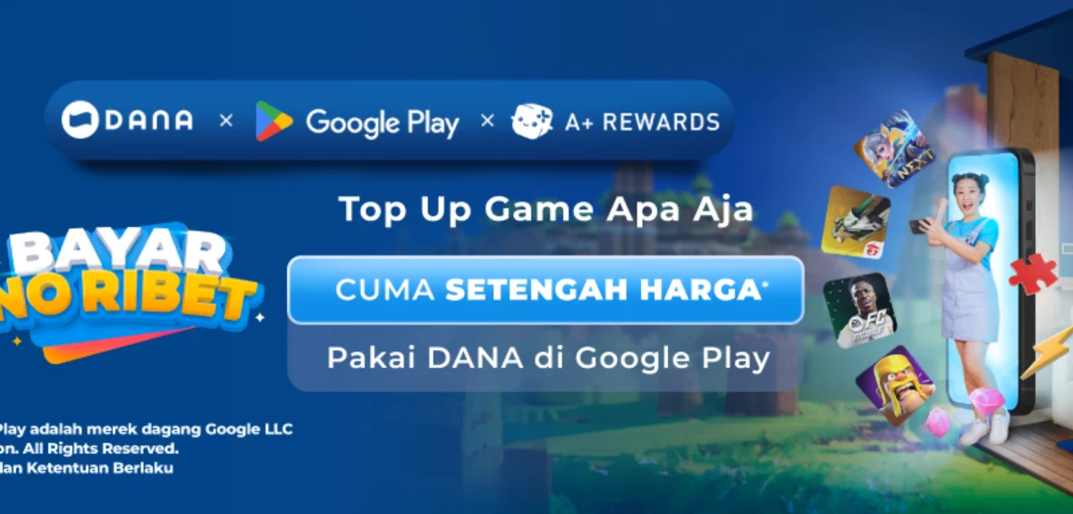 Top Up Games Pakai DANA, Hanya Bayar Setengah Harga, Dijamin Paling Murah