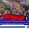Damkar Jakarta Juara di Singapore-Global Firefighting and Paramedics Challenge