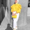 OOTD Hijab Baju Warna Lemon