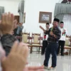 IMBAU: Herman usai menghadiri pelantikan Unit Pengumpul Zakat (UPZ) kecamatan se-Kabupaten Sumedang masa bakti 2023-2025 di Gedung Negara Kabupaten Sumedang, kemarin.
