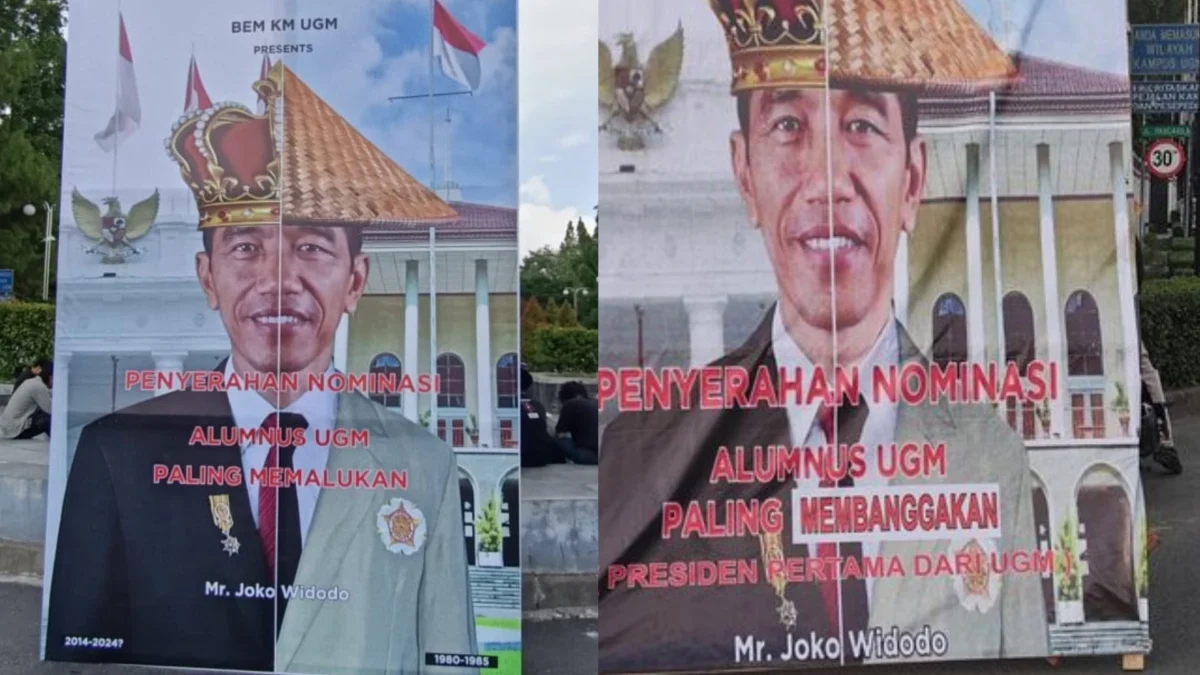 Baliho Jokowi 'Alumnus Paling Membanggakan' Hadir di UGM