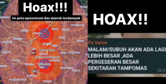 Info Hoax Peta Episentrum Gempa Sumedang Menggemparkan, Warga Harus Waspada!