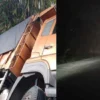Gelapnya Jalan Arteri Sumedang di Jatinangor Truk Fuso Nyungsep Kena Aliran Kabel Listrik PJU Jadi Mati, Nyawa Melayang!