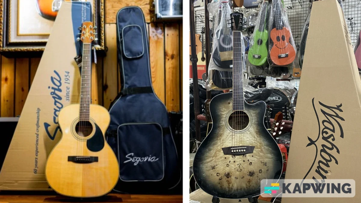 Perbandingan Gitar Akustik Segovia VS Washburn, 2 Rekomendasi Gitar Akustik 2 Jutaan Rasa Belasan Juta