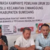 Panitia Pengawas Pemilihan Umum (Panwaslu) Kecamatan Cimanggung mencegah kesalahan penghitungan surat suara, dengan melakukan rapat koordinasi.