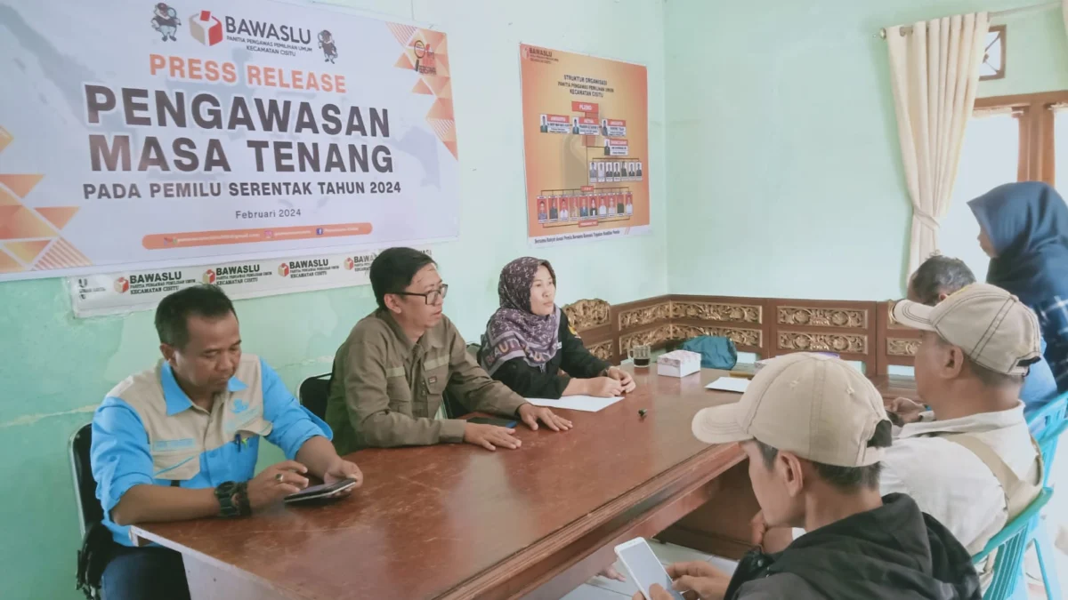 Panwaslu Kecamatan Cisitu Sampaikan Tahapan Masa Tenang Pemilu 2024