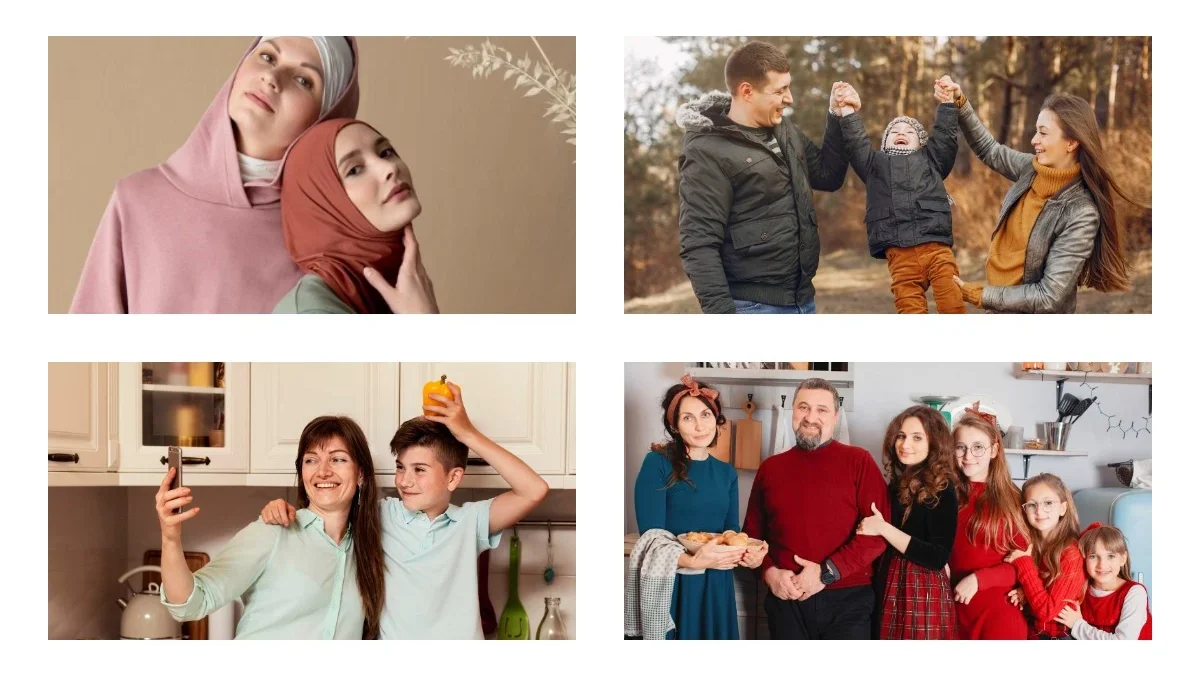 Tren Warna Baju Seragaman Keluarga Lebaran 2024, Keluarga Cemara Bahagia