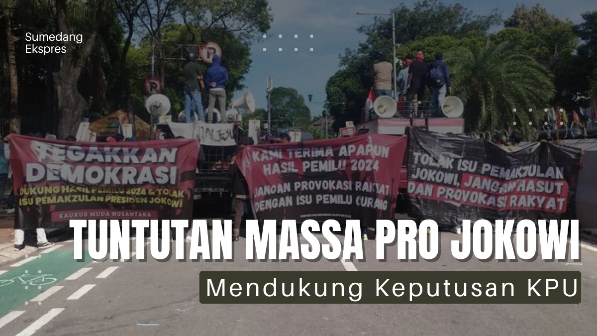 Tuntutan Massa Pro Jokowi Demo di KPU