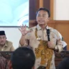 IMBAU: Pj Bupati Sumedang Herman Suryatman saat memimpin Rapat Koordinasi (Rakor) Pencegahan dan Penanggulang
