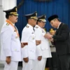 Penjabat Gubernur Jawa Barat Bey Machmudin melantik Pj Wali Kota Bogor, Pj Bupati Ciamis, dan Pj Bupati Sumeda