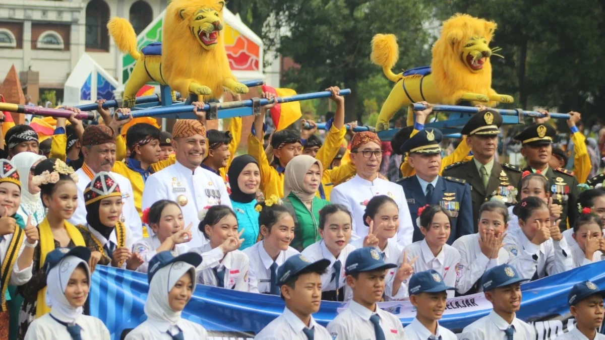 HARDIKNAS: Pemerintah Kabupaten Subang menggelar upacara peringatan Hari Pendidikan Nasional yang diselenggara