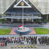 Suasana Upacara Hari Kebangkitan Nasional ke-116 yang digelar di Halaman Gedung Rektorat Universitas Padjadjar
