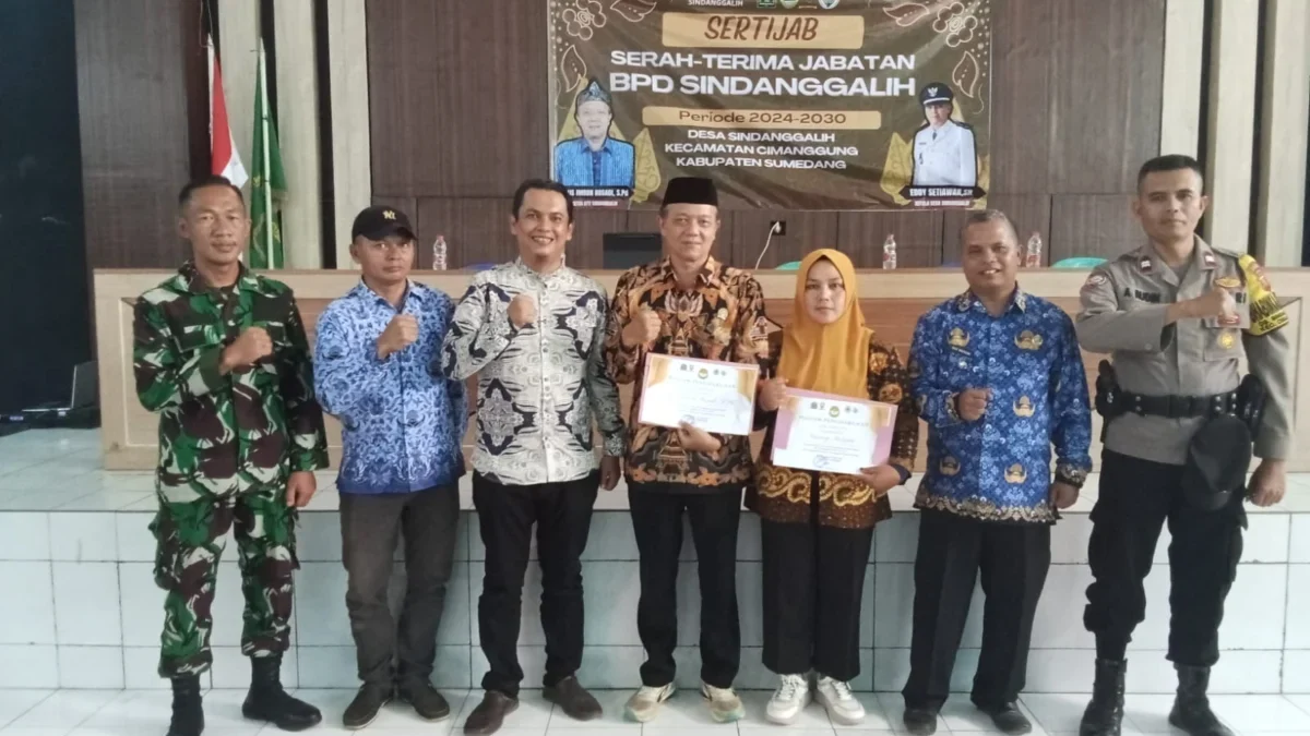 Pemerintah Desa Sindanggalih Kecamatan Cimanggung mengadakan acara Serah Terima Jabatan (Sertijab) Badan Permu